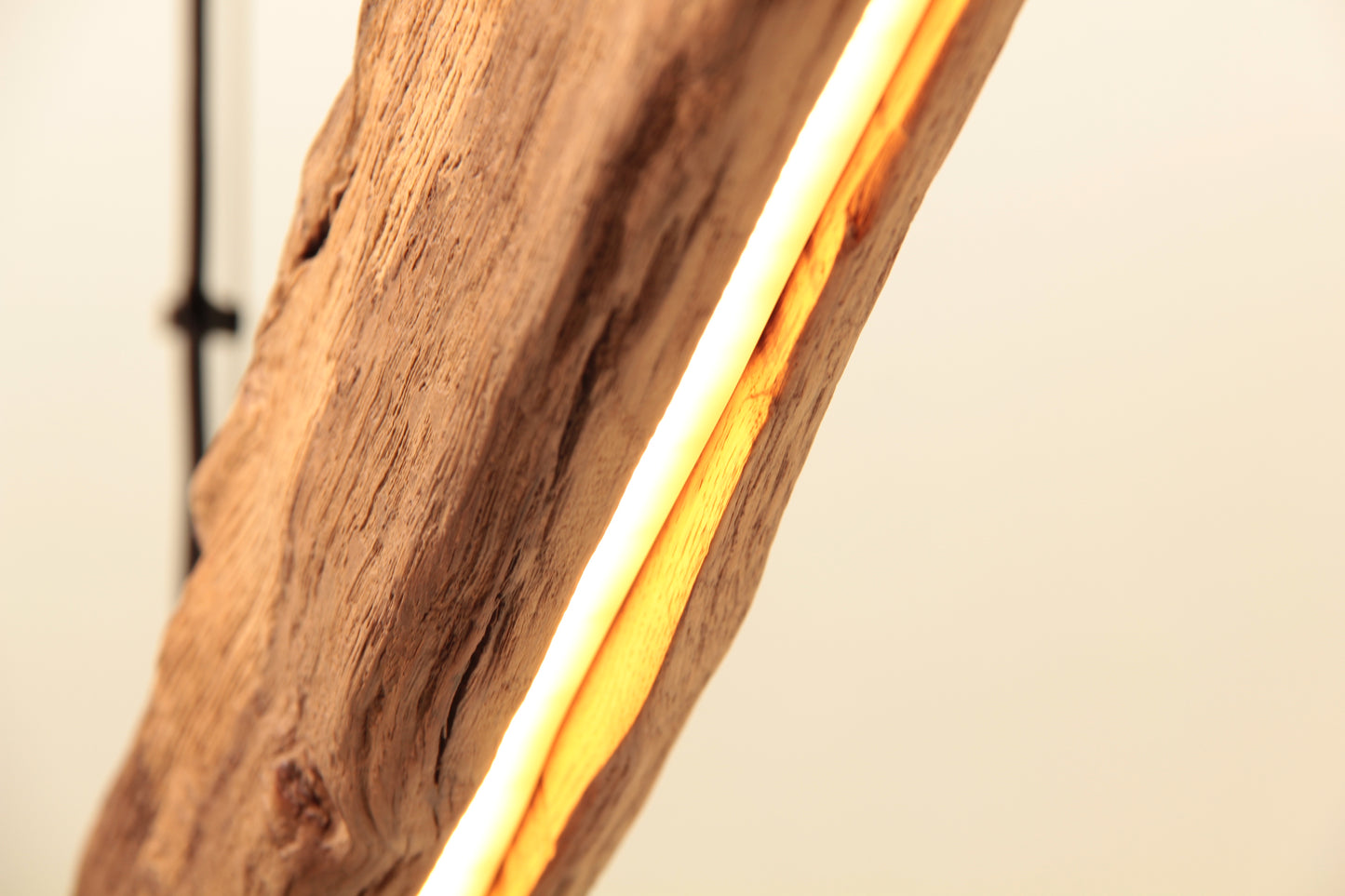 Lampe de table à manger - fait main pièce unique - 123cm poutre en chêne