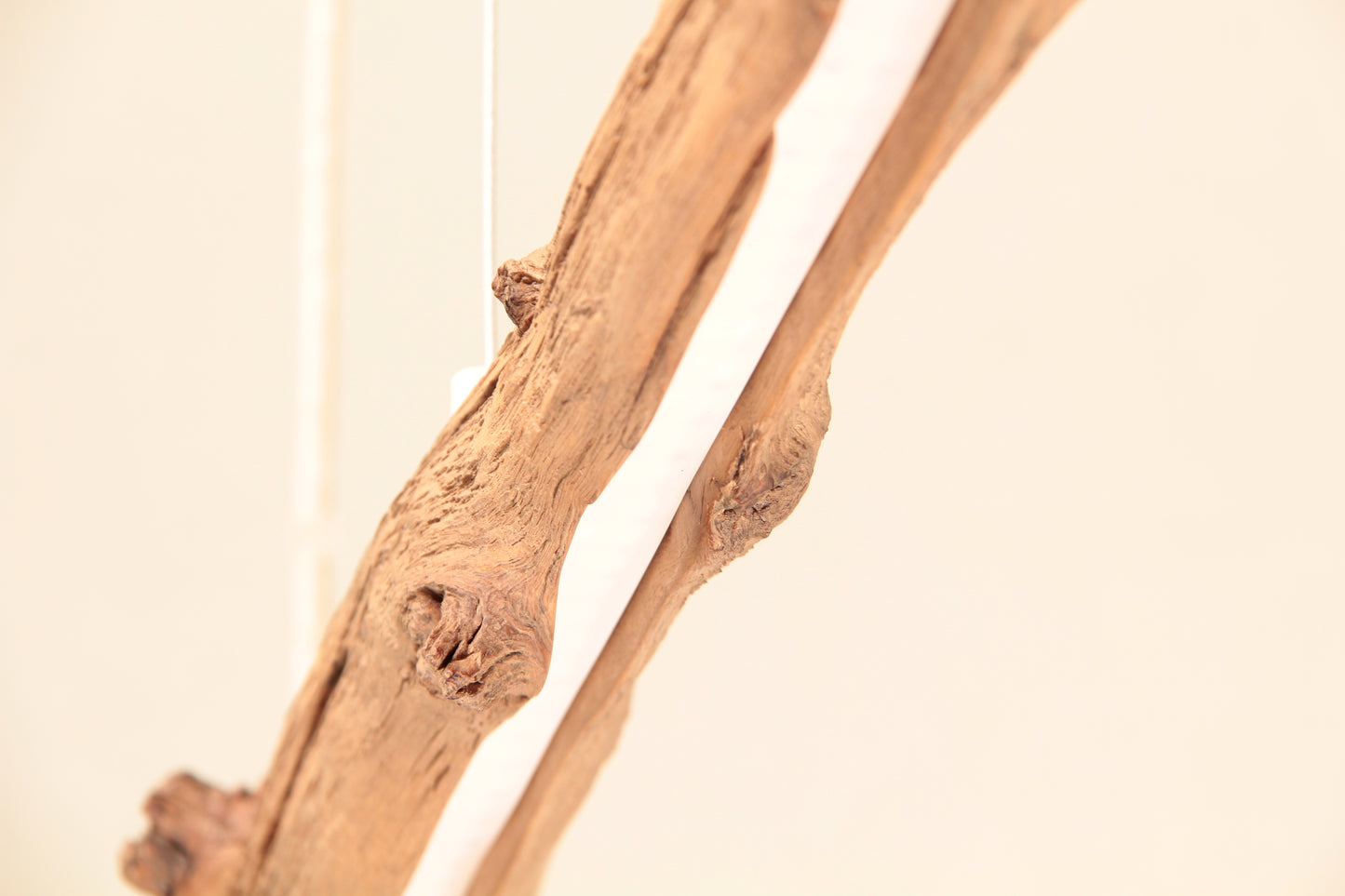 Dining table lamp - handmade unique piece - 159cm oak branch