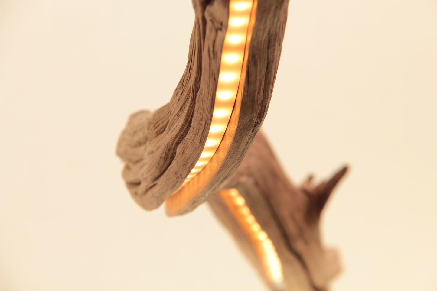 Lampe de table à manger - fait main pièce unique - 158cm branche de chêne