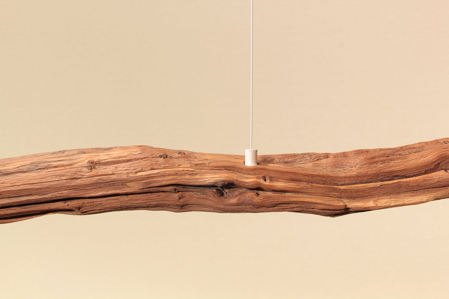 Dining table lamp - handmade unique piece - 187cm oak branch