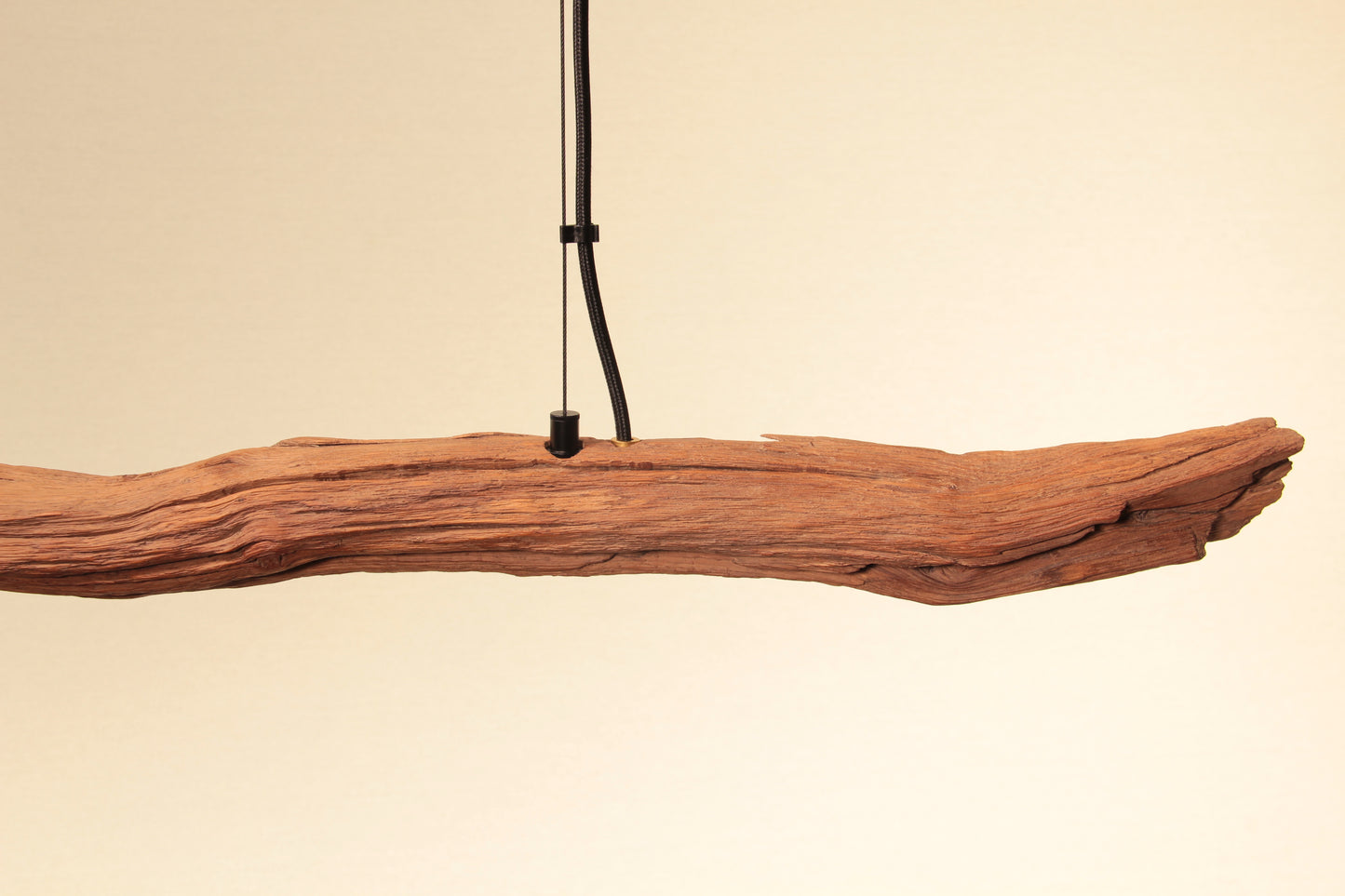 Lampe de table à manger - pièce unique fabriquée à la main - branche de chêne de 170 cm