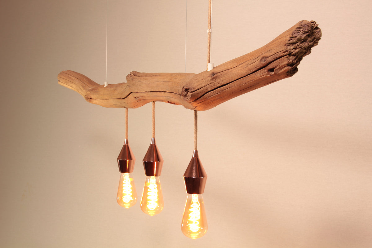 Dining table lamp / 118 cm oak branch / "The perfect complexion"