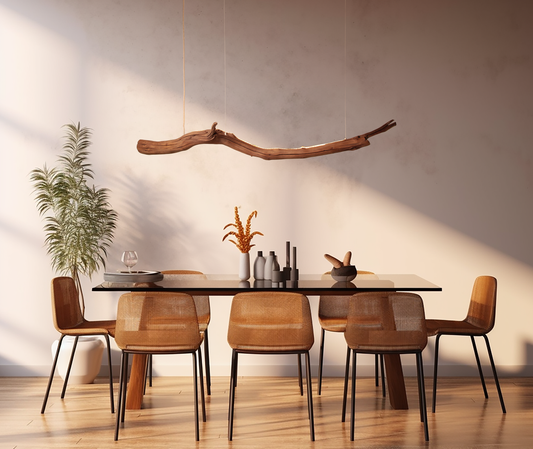 Lampada da tavolo / striscia LED / ramo di quercia da 181 cm