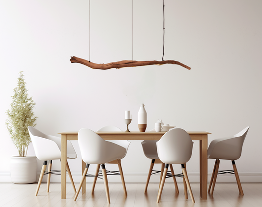 Lampe de table / bandes LED / 151 cm branche de chêne