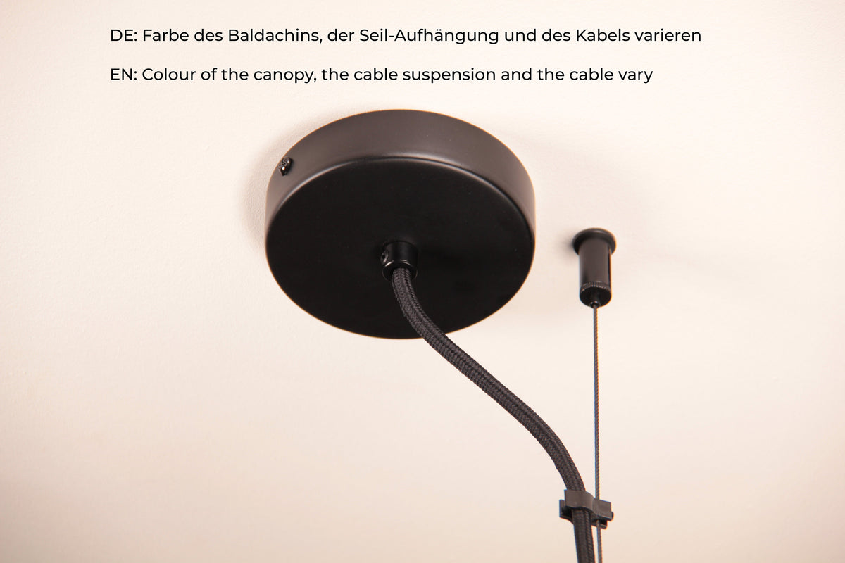 Hängelampe / 167cm langer Eichenast / Einzelstück / Holz / Ast / Pendelleuchte / Esstisch / Deckenlampe / Küchentischlampe / modern